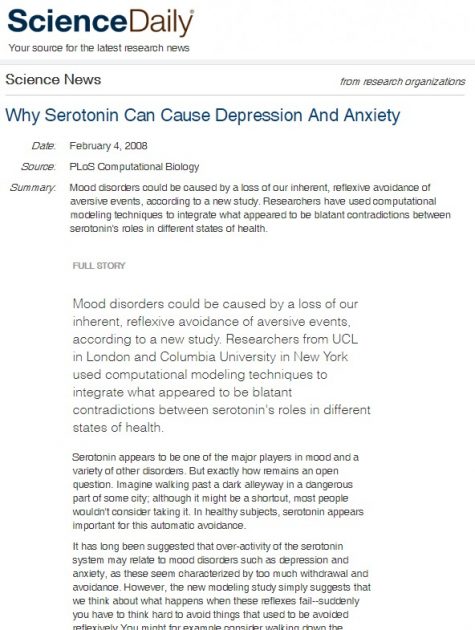 Why Serotonin Can Cause Depression And Anxiety